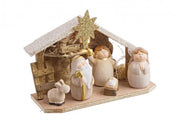 6x Nativita' Emmaus C-Capanna C-Led