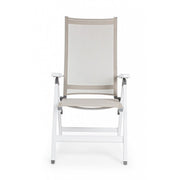 Poltrona per esterno Pieghevole CRUISE Bianco 59x71x h 113 cm