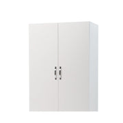 Armadio 2 ante con cassettiera  Bianco Frassinato Cm 91x52xH 210