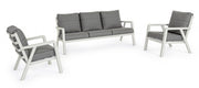 Set salotto 3 pz con cuscini Truman Lunar
