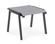 Poggiapiedi arredo giardino alluminio antracite Cruise cm 53 x 51 x 44
