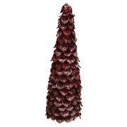 Albero legno amaranto oro pigna cmø15h38