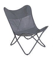 Poltrona butterfly campeggio gabicce grigio 77,5x81x89h cm