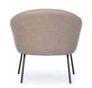 Poltrona tortora in velluto stile design