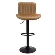 Sgabello regolabile Snas tortora con piede nero 45x55x90 cm