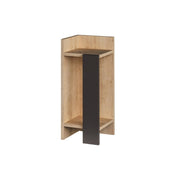 Tavolino di design Elos rovere oak pannello antracite 25x25x60h sinistro