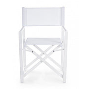 Sedia regista bianco taylor Bizzotto giardino casa pieghevole