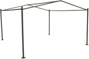 Gazebo Certeli quadrata forma Abri colori grafite-ardesia 4x4