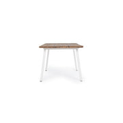 Tavolo Oslo da giardino Bianco-Naturale 100x200 cm