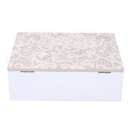 Angelo bianco crema su altalena cm13x6h47