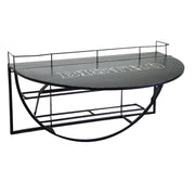 Tavolino in metallo da muro con mensola  cm70x47xh40