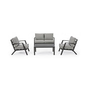 Set da giardino salotto antracite YK13 4 pezzi