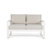Divano per esterno due posti Bianco MERRIGAN 134x78x h84 cm