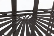 Scaffale pieghevole quattro ripiani in acciaio Marrone RAY 34x30x h153 cm