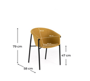 4x Sedia in Tessuto 58cm X 56cm H. 79cm