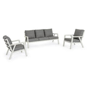 Set salotto 3 pz con cuscini Truman Lunar