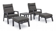 2x Poltrona Recl C-C Kledi Antracite Jx55