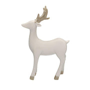 Renna ceramica bianco oro cm15x6h23