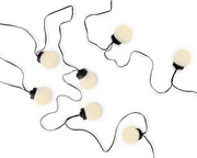 Luci Di Natale 20 Led Bianco Caldo 950Cm Filo Nero