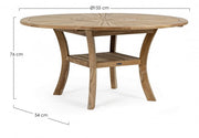 Tavolo Maryland D155 in legno teak