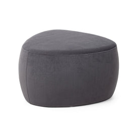 Pouff Stone grigio scuro effetto velluto