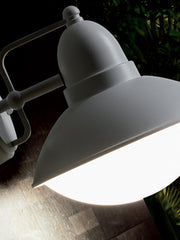Struttura in Alluminio Pressofuso con Portalampada E27 - Adatta per Lampade a Risparmio Energetico corten