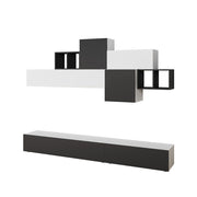 Parete attrezzata Tromen 260 cm. bianco antracite MTV234474 EFFEZ
