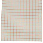 Runner quadri arancio jm-2146 cm. 45 x 140