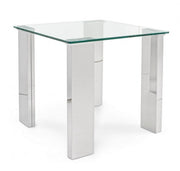 Tavolino NEW ARLEY gambe in mdf rivestite in acciaio 51h cm