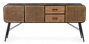 Credenza 3 ante e 2 cassetti in metallo stile vintage
