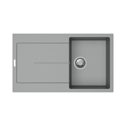 Enigma D100 lavello vasca e gocciolatoio croma EFFEZ