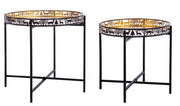 Set2 Tavolino Alizee Nero-Oro