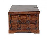 Cassapanca apribile Jaipur decorativa legno noce cm 110x 63x 45h