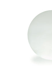 Sfera da pavimento in resina ad alta resistenza, completa di picchetto, 200mm di altezza, bianca bianco