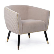 Poltrona rivestita stile atmosphere beige