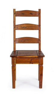 Sedia Chateux legno acacia rustica anticata