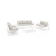 Divano per esterno due posti Bianco MERRIGAN 134x78x h84 cm
