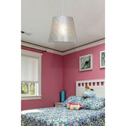 Lampada a sospensione Conic ASZ0778 in tessuto beige