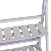 Scaffale legno 3 piani bianco cm 68