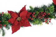 6x Boa Classical Poinsettia Rosso H180