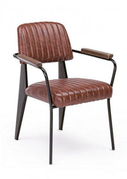 Sedia vintage  C-BR Nelly arancio scuro vintage 60x63x84h cm