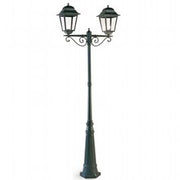 Lampada da parete in alluminio pressofuso con diffusori in vetro trasparente nero