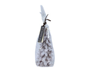 Candela Glitter Natalizia Neve di Cera H 12.5 x Ø 7 cm