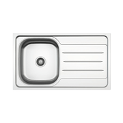 Lavello incasso cucina MP861VDX acciaio 86x50 cm una vasca e gocciolatoio destro