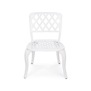 Sedia Per Esterno In Alluminio Bianco Faenza 44X4 H89 Cm