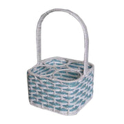 Portabottiglie madeira azzurro 4p cm22x22h15/34