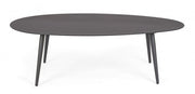 Tavolino per esterno in alluminio Antracite RIDLEY 120x75x h36 cm