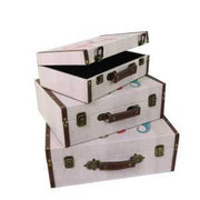 Rectangular eco-leather suitcase 1-3 gnomescm40x30h14