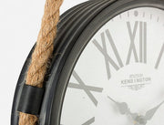Orologio in ferro da parete Charles carrucola