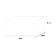 Lavatoio a Parete in Resina 39x39x24cm per Bucato e Giardino